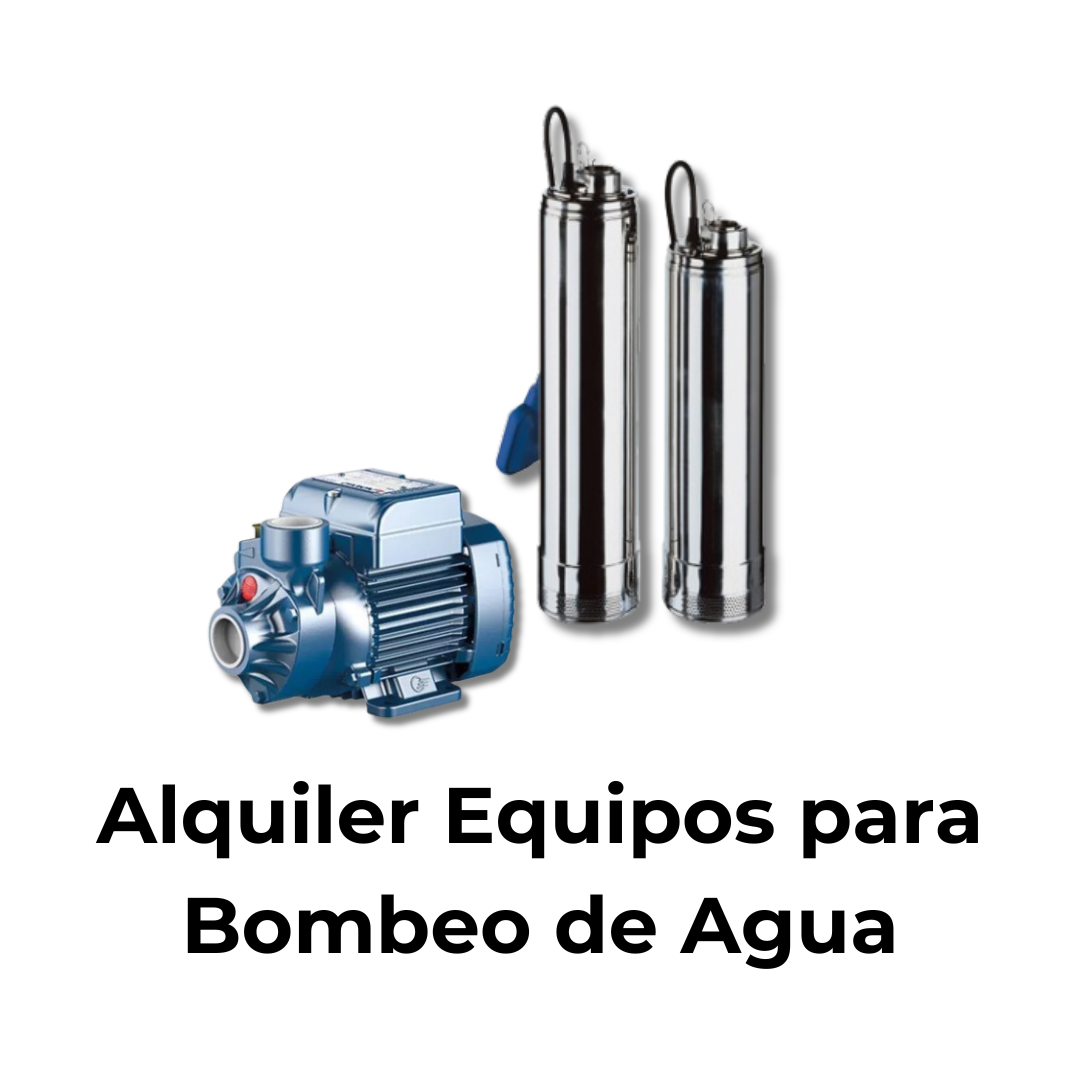 Alquiler Equipos para Bombeo de Agua : 